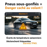 EAFC Gonfleur portable 4000 mAh - écran LCD, 5 modes, arrêt automatique et lampe SOS : préréglages