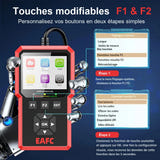 EAFC Lecteur de codes OBD2 - outil de diagnostic USB à écran couleur : contrôle émissions
