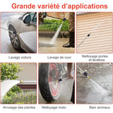 EAFC Nettoyeur haute pression portable - moteur tout cuivre, 3 jets, lances longue et courte : bain animaux