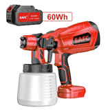 EAFC Pistolet à peinture électrique sans fil GL03 - réservoir 1000 ml, charge USB : vue générale