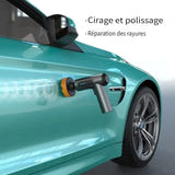 EAFC Polisseuse sans fil 3 en 1 - cirage, polissage et décapage, disque 75 mm : batteries 2 000 mAh