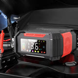 EAFC RJ-E121501A - chargeur de batterie intelligent 12 V / 24 V, 15 A : écran couleur