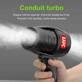 EAFC Souffleur turbo sans fil 350 W - 60 m/s, vitesse réglable, 2 batteries : poignée ergonomique