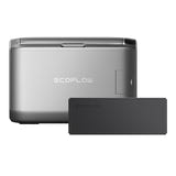 EcoFlow Glacier 55 L + batterie 298 Wh - réfrigérateur portable autonome double zone : 55 L set couvercle ouvert