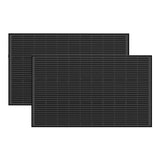 EcoFlow - Lot de 2 panneaux solaires rigides 100 W avec câbles MC4 : deux panneaux rigides 100 W
