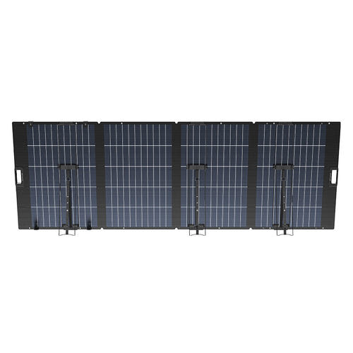 EcoFlow 400 W - Panneau solaire portable pliable, cellules TOPCon bifaciales : plié pour le transport