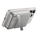 EcoFlow RAPID - batterie externe magnétique 10000 mAh sans fil 65 W : argent câble intégré