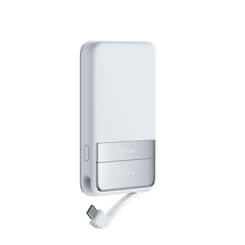 EcoFlow RAPID - batterie externe magnétique 5000 mAh bleue sans fil : recharge sans fil