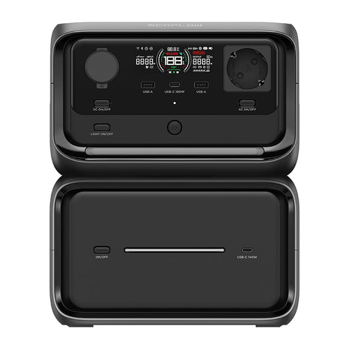 EcoFlow River 3 Max Plus - station électrique 858 Wh avec recharge sans fil (vue 1)