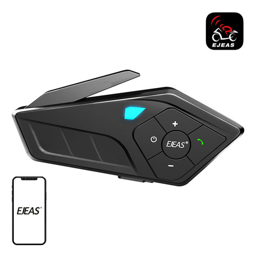 EJEAS E1PRO - Kit Bluetooth 5.1 pour casque moto, IP67 et 21 h d'autonomie : intercom Bluetooth casque moto e1pro