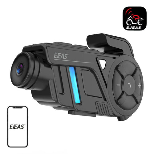 EJEAS K1 - Intercom Mesh 3.0 pour casque moto avec caméra 2K