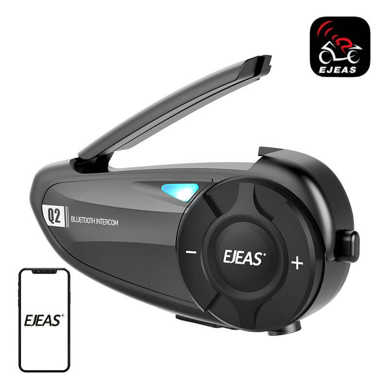 EJEAS Q2 - Intercom Bluetooth pour casque moto, duo jusqu'à 800 m - visuel 1