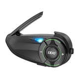 EJEAS Q8 - Intercom Mesh pour casque moto, groupe jusqu'à 6 motards : boîtier noir profil