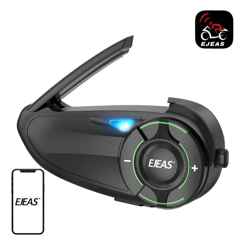 EJEAS Q8 - Intercom Mesh pour casque moto, groupe jusqu'à 6 motards - visuel 1