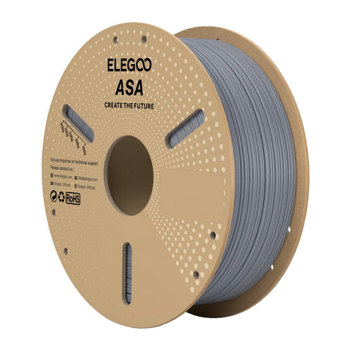 ELEGOO ASA Gris - Filament 3D pour extérieur, 1,75 mm, 1 kg : bobine 1 kg