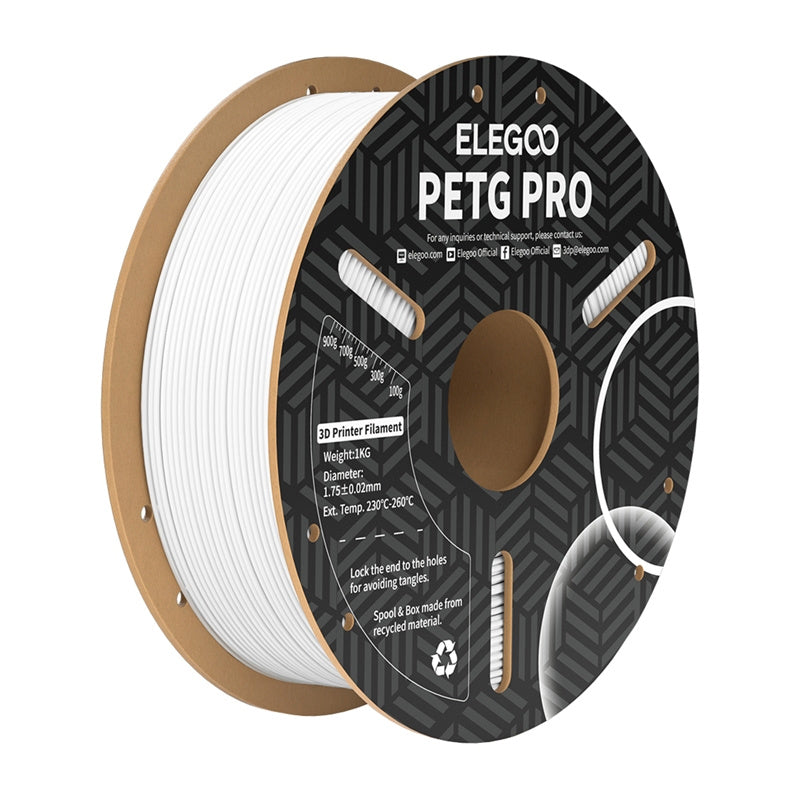 ELEGOO PETG Pro Blanc - Filament 3D technique 1,75 mm, 1 kg - visuel 1