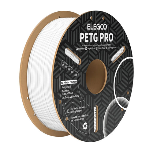 ELEGOO PETG Pro Blanc - Filament 3D technique 1,75 mm, 1 kg : bobine 1 kg
