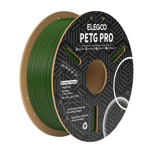 ELEGOO PETG Pro Vert olive - Filament 3D technique 1,75 mm, 1 kg : bobine 1 kg
