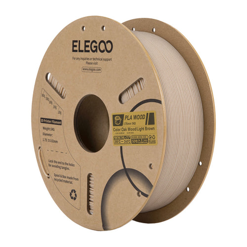 ELEGOO PLA Bois Chêne clair - Filament 3D effet bois naturel : bobine