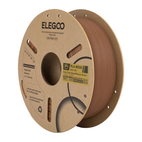 ELEGOO PLA Bois Chêne indien - Filament 3D effet bois chaud : bobine
