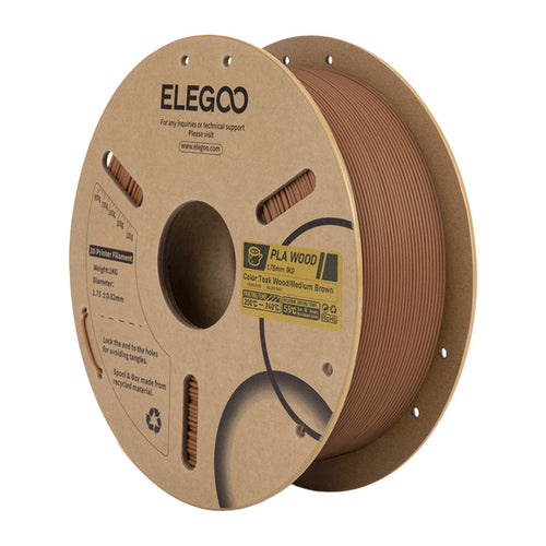 ELEGOO PLA Bois Chêne indien - Filament 3D effet bois chaud : bobine