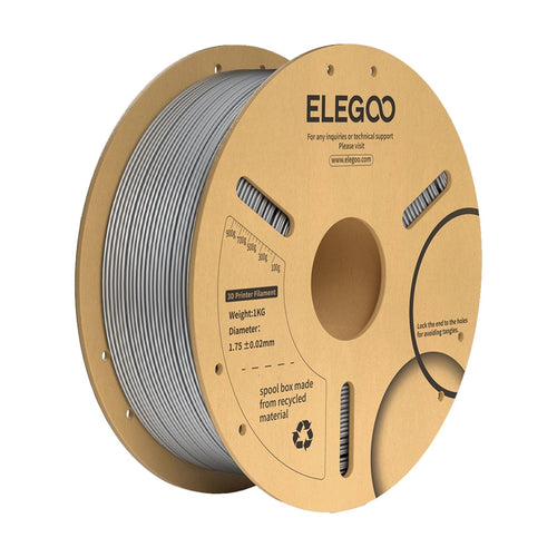 ELEGOO PLA+ Gris étoile - Filament 3D 1,75 mm, bobine de 1 kg (vue 1)