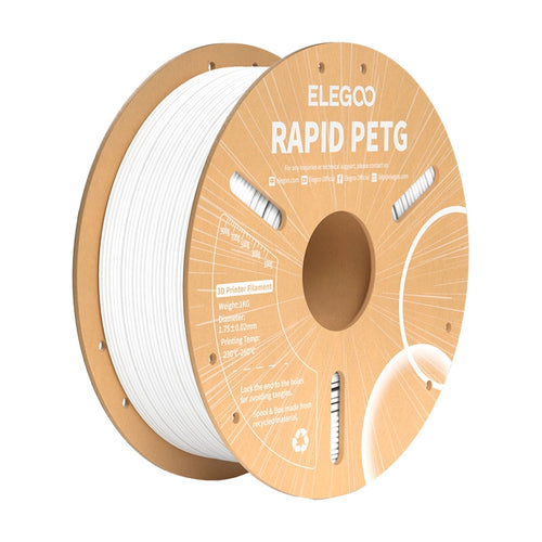 ELEGOO Rapid PETG Blanc - Filament 3D rapide et solide, 1 kg : bobine 1 kg