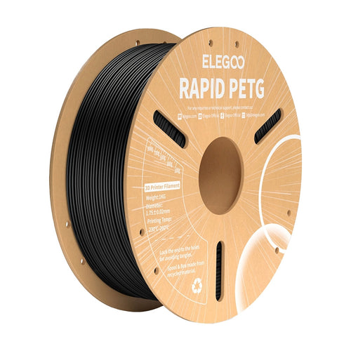 ELEGOO Rapid PETG Noir - Filament 3D rapide et solide, 1 kg : bobine 1 kg