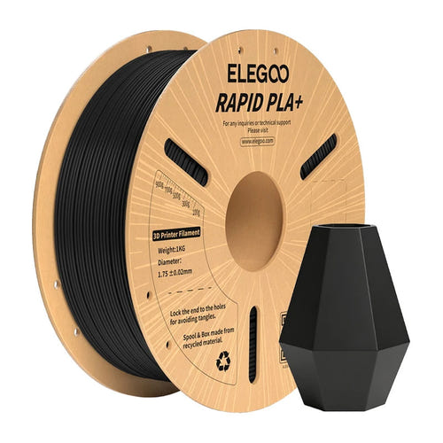 ELEGOO Rapid PLA+ Noir - Filament 3D rapide 1,75 mm, 1 kg