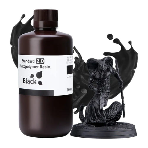 ELEGOO Standard 2.0 Noire - Résine 3D LCD à odeur réduite - visuel 1