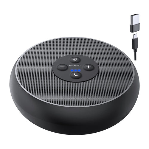 EMEET OfficeCore M1A - Enceinte de conférence USB-C certifiée Zoom : tour de table visioconférence compacte