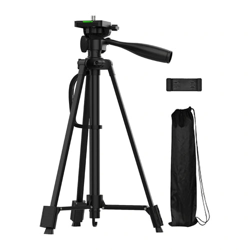 EMEET FTD603 - Trépied photo en aluminium 141 cm avec support smartphone : replie