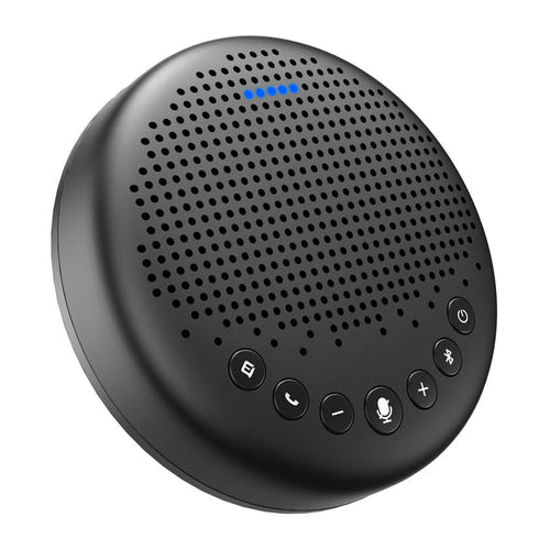 EMEET Luna - Enceinte de conférence Bluetooth 3 micros, 360 degrés : commandes