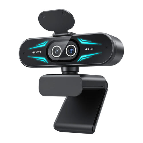 EMEET SmartCam C60E - Webcam 4K double objectif, zoom 11x et télécommande