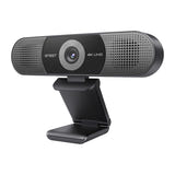 EMEET SmartCam C980Pro 4K - webcam 4 micros et haut-parleurs intégrés : face objectif
