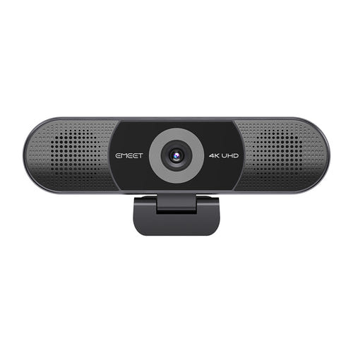 EMEET SmartCam C980Pro 4K - webcam 4 micros et haut-parleurs intégrés : profil boîtier