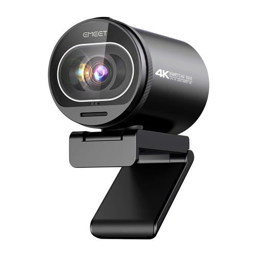 EMEET SmartCam S600 - webcam 4K 8 mégapixels pour le direct : face lentille