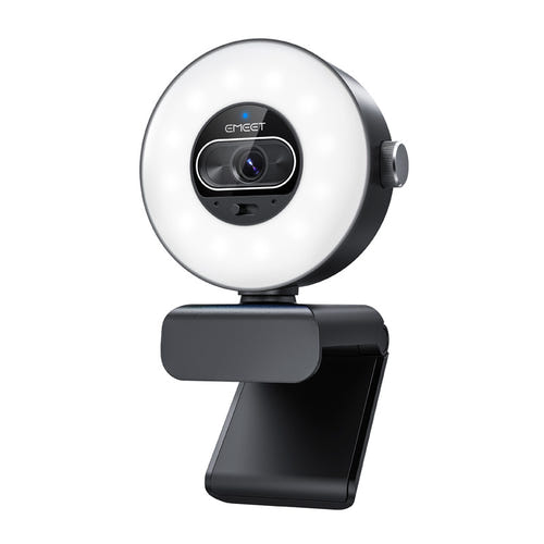 EMEET SmartCam S600L - webcam 4K à anneau lumineux intégré