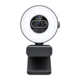 EMEET SmartCam S600L - webcam 4K à anneau lumineux intégré : fixation moniteur