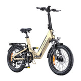 ENGWE L20 3.0 Boost - Vélo électrique pliant tout suspendu 250 W, doré : suspension arrière