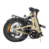 ENGWE L20 3.0 Pro - Vélo électrique pliant, moteur pédalier 100 Nm, doré : plié transport