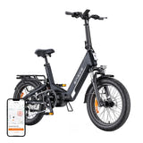 ENGWE L20 3.0 Pro - Vélo électrique pliant tout suspendu 720 Wh, noir