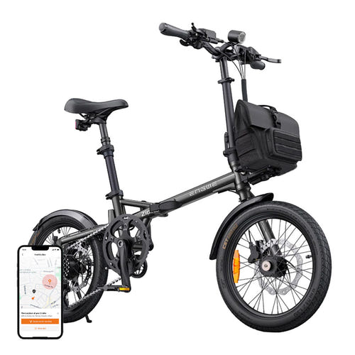ENGWE ZIP - Vélo électrique pliant 250 W 16 pouces gris