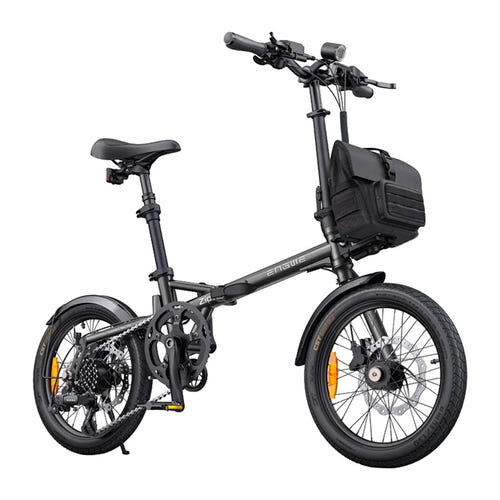 ENGWE ZIP - Vélo électrique pliant 250 W 16 pouces gris : vue latérale