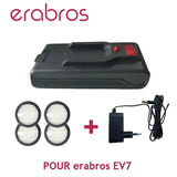 Erabros EV7 - Brosse électrique avec rouleau de rechange pour aspirateur sans fil : galerie 3