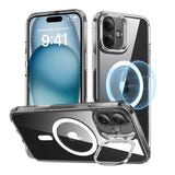 ESR Classic Hybrid HaloLock - Coque transparente avec béquille pour iPhone 16 Plus