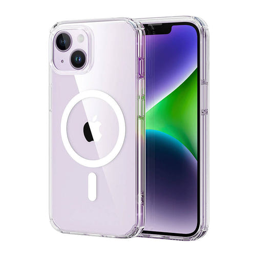 ESR Krystec Clear - Coque MagSafe pour iPhone 14 Plus (transparente)