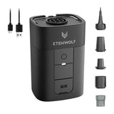 ETENWOLF AIR 5 Noir - Pompe électrique sans fil 720 L/min pour matelas : noire embouts