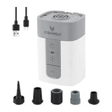 ETENWOLF AIR 5 PRO blanc - gonfleur 3 en 1 10400 mAh, lanterne LED et batterie externe : embouts câble