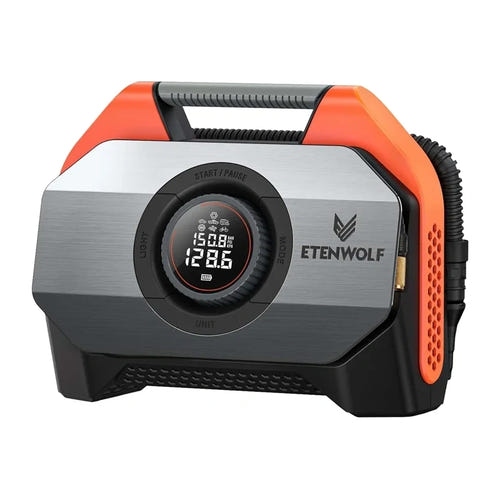 ETENWOLF S6 Vortex orange - compresseur bicylindre 216 W, 19 200 mAh, 7 modes : 19 200 mAh